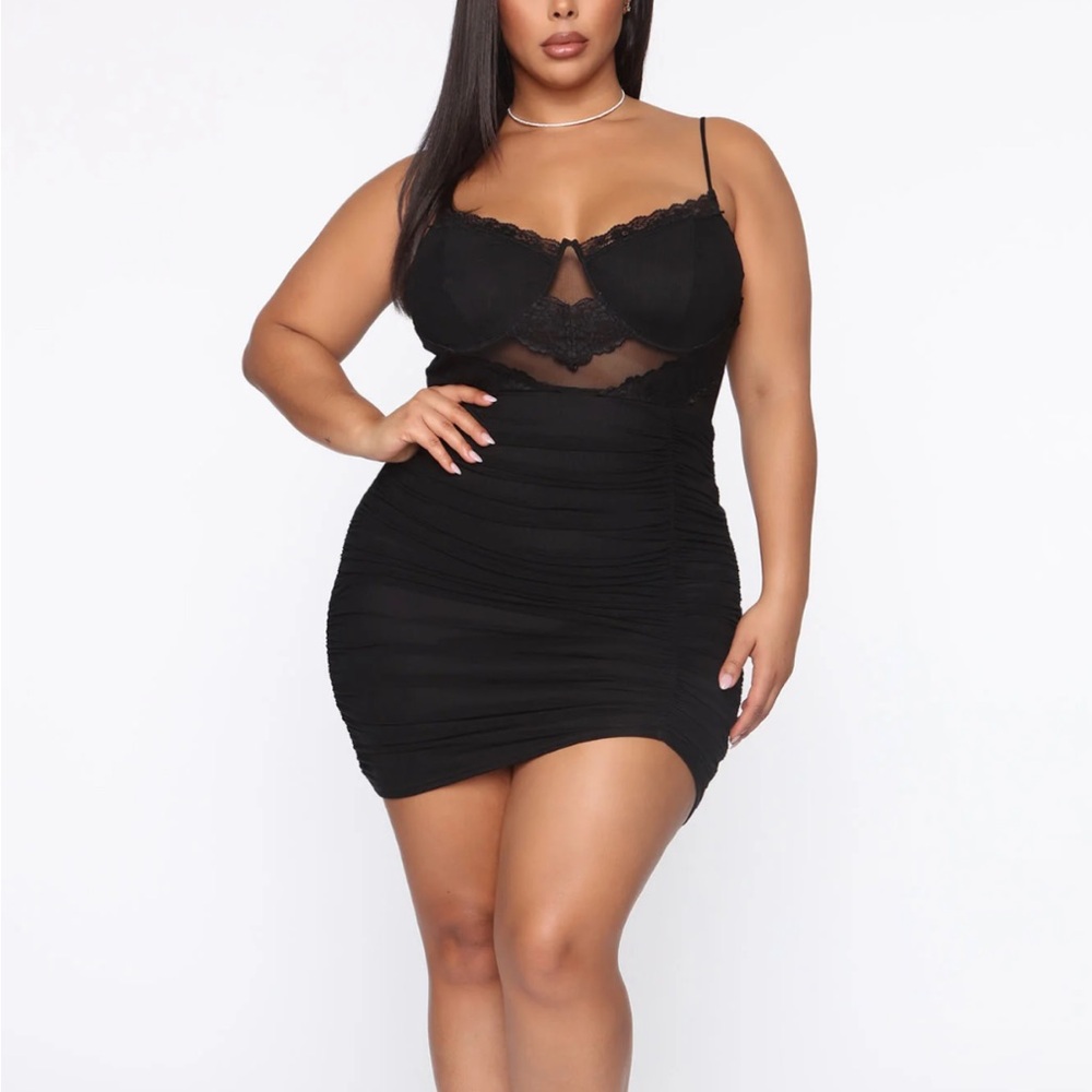 NWT Elegant Black Lace Dress